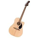Fender California Debut Redondo CE Series Acoustic Guitar, Beginner Guitar, 2-Year Warranty, Includes Built-In Tuner, Natural