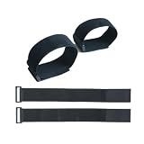 GUMWIG Leg Exerciser Traction Straps, Under Desk Elliptical Trainer 2 Pack Traction Straps，Electric Leg Exerciser Ellipse Equipment Pedal Band for Seniors to Secure & Stability Foot Accessories