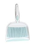 BSMstone Mini Broom and Dustpan Set-Mini Whisk Set for Desk, Housekeeping, Office, Kitchen, Pet Nest, etc.,Daily Cleaning Necessity Plastic Mini Dustpan Set (Light Green)