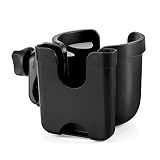 Accmor Stroller Cup Holder with Phone Holder, Bike Cup Holder, Universal Cup Holder for Uppababy Nuna Doona Strollers, 2-in-1 Cup Holder for Walker, Wheelchair, Scooter