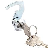 Cash Register Drawer Lock, Cam Lock, With Quick Clip & 2 Keys, For Cash Boxes, Gym Lockers, Metal Cabinets, Flight Boxes, And More(A)