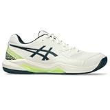 ASICS Men's Gel-Dedicate 8 Pickleball Shoes, 12, Cream/Tranquil Teal