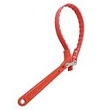 CXCCOI 8.66" Car Oil Filter Strap Wrench,Adjustable Car Belt Wrench with Non-slip Notches for Cars Oil Filter Disassembly,Versatile Automotive Tools Cars Band Wrenches for 50-120mm