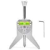 Pipe Center Finder Punch Tool and Marker Tool for Pipes 1/2" and Larger, Pipe Locator Level, Flange Wizard Center Finder - Upgraded Design for Accurate Pipe Diameter Measurement and Marking