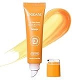 Spodare Lip Glowy Balm Orange - Lip Gloss enriched with Citrus Aurantium Dulcis Extract and Hyaluronic Acid Complex for Softening and Plumping Finish, Travel Size for Men and Women Daily Use