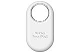 Samsung Galaxy SmartTag2, Bluetooth Tracker, Smart Tag Tracking Device, Item Finder for Keys, Wallet, Luggage, Pets, Use w/ Phones and Tablets Android 11 or Later, 2023, 1 Pack, White