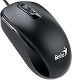 Genius DX-110 - Black USB Optical Mouse, 1000 DPI, 2 Ways, PC/Mac