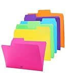 Mr. Pen- File Folders, 1/3 Cut Tab, 6 Pack, Assorted Colors, Letter Size, Colored File Folders, Letter File Folders