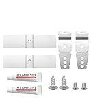 2 Pack Granite Dishwasher Mounting Bracket For All Solid Surfaces, Quartz, Corian, Granite, and Marble Countertops,Dishwasher Mounting Clips with Screws Replace L304458800 8269145