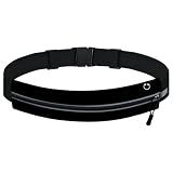 Qdfmkac Running Belt, Water Resistant Nylon Spandex, Fits 23-32 Inch Waists