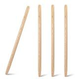 4 Pcs Shovel Handle Replacement 41" Length, 1-1/2" Diameter, Strong Hardwood Solid Ash Wood Straight Handle for Long D Shovels Garden Tool