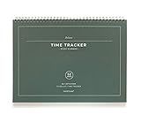 Paperian Believe Time Tracker - A4 Size Wirebound Undated Learning Planner/To Do List/Diary Pine Green