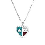 Montana Silversmiths Western Lifestyle Women's Heart Necklace (Love for Texas)