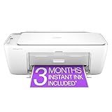 HP DeskJet 2827e Wireless All-in-One Color Inkjet Printer, Scanner, Copier, Best-for-Home, 3 Month Instant Ink Trial Included, AI-Enabled (6W7F5A)