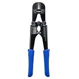 iCrimp 1608M Wire Rope Crimping Tool, 4 Die Slots 3/64" to 1/8", High Carbon Steel Swaging Tool for Aluminum Oval, Double-Barrel & Annealed Copper Sleeves