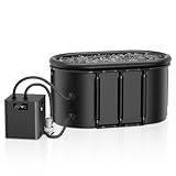 Ice Bath Chiller & Cold Plunge tub Kit, 1/3 HP Cold Plunge Chiller with External Filter & Pump, 148Gal Ice Pod, Upgraded Ice Plunge Tub, Cold Plunge Tub With Water Chiller for Cold Therapy