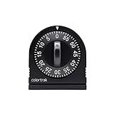 60 Minute Wind Up Timer, Visual Mechanical Timer, from 0 to 60 Minutes, for Kitchen, Hair Color Processing, Tanning, Kids' Home and Classroom Activities or Timeouts, Black