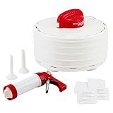 Nesco FD-28JX JerkyXpress Food Dehydrator with Accessories for Beef Jerky, 4 Trays, White