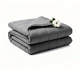 RJOP Weighted Blanket 20lbs 60"x80", Weighted Blankets for Adults, Cooling Weighted Blanket for Sleeping, Machine Washable Soft & Breathable All-Season Comfort & Premium Glass Beads(60" x 80" 20 lbs)