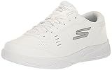 Skechers Men's Viper Court Smash Pickleball Sneaker, White, 8.5 X-Wide