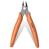 KATA Micro Wire Cutters Pliers: Precision Flush Cutter Tools for Jewelry Making Craft- 5-Inch Small Zip Tie Cutter Nippers - Mini Wire Side Cutting Snips for Electronics, Hobby Plastic Models, Gundam