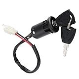 Ignition Key Switch Lock 2 Wire - Key Switch Starter Parts for Electric Trike and Scooter, Golf Carts, Bikes