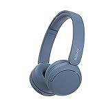 Sony WH-CH520 Wireless On-Ear Bluetooth Headphones with Microphone, Blue