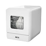 Hermitlux Countertop Dishwasher, 6 Wash Programs Slim Size Portable Dishwasher
