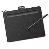 Wacom Intuos Small Graphics Drawing Tablet, Includes Training & Software; 4 Customizable ExpressKeys Compatible with Chromebook Mac Android & Windows, Black