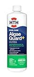 HTH 67244 Swimming Pool Care Algae Guard Ultra - Long Lasting Formula, Eliminates & Prevents Green, Black, and Mustard Algae, Fast Acting & Effective Swimming Pool Chemical, 32oz