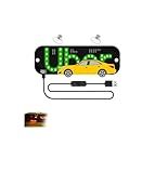 USB LED Light Sign for Drivers,Windshield Taxi Sign with Scrolling Display, Easy Suction Cup Installation for Cars, Trucks, SUVs