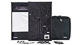 Mission Darkness Window Charge & Shield Faraday Bag for Tablets // Includes USB Filter, Transparent Window, and Cable Set for Data Extraction and Charging Devices While Shielded from RF Signals