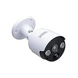 SABRE Outdoor Motion Sensor Light with Realistic Camera Design, Two 100 Lumen LED Lights, Continuous Blinking LED Light, Weather-Resistant IP44 Design, Realistic Look, No Wiring Needed