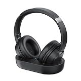 SKYCOMET Wireless Headphones for TV, TV Headphones Wireless for Seniors with Easy Setup, Compatible with Most TVs, Charging Base, 65H Playtime, Low Latency Audio, TV Headset, Ideal for Dad, Mom