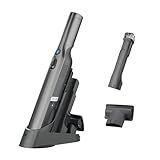 Shark WV201 WANDVAC Handheld Vacuum, Lightweight at 1.4 Pounds with Powerful Suction, Charging Dock, Single Touch Empty and Detachable Dust Cup,Graphite, Slate