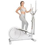 Elliptical Exercise Machine for Home,Elliptical Training Machines with16-Level Resistance,15.5IN Stride,Quiet Magnetic System&Save Space,Cardio Exercise Equipment,Elliptical Trainer with LCD Monitor