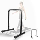 Walking Pad Handle Bar Attachment Only, Fits Walking Mats up to 21.5 inches, Walking Mat Steady Rail Height Adjustable, Treadmill Stand Feet with Non-Slip Rubber, Easy to Assemble Treadmill handrail