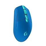 Logitech G305 Lightspeed Wireless Gaming Mouse, Hero 12K Sensor, 12,000 DPI, Lightweight, 6 Programmable Buttons, 250h Battery Life, On-Board Memory, PC/Mac - Blue
