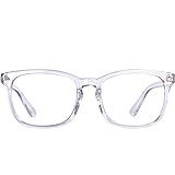 MAXJULI Blue Light Blocking Glasses,Computer Reading/Gaming/TV/Phones Glasses for Women Men(Transparent)