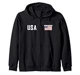 USA Flag Gymnastics Team Cool Gym Equipment Men Women Zip Hoodie