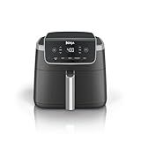 Ninja | Air Fryer | 5 QT Capacity | 5-in-1 Air Fry, Bake, Roast, Reheat, & Dehydrate | Air Crisp Technology | Nonstick Basket & Crisper Plate | Grey | AF142