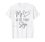 Dance Mom Retro My Heart is On That Stage Dance Recital T-Shirt