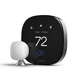 ecobee Smart Thermostat Premium with Smart Sensor and Air Quality Monitor - Programmable Wifi Thermostat - Works with Siri, Alexa, Google Assistant