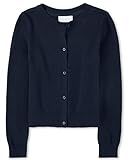 The Children's Place girls Basic School Uniform Cardigan Sweater, Tidal, Medium US
