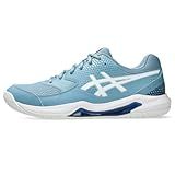 ASICS Men's Gel-Dedicate 8 Pickleball Shoes, 9, SABA Blue/White