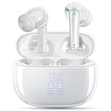 HUIFU Wireless Earbuds, Bluetooth 5.3 Ear Buds, Headphones with Clear Stereo Sound, 40H Playtime with LED Digital Display, IPX7 Waterproof Earphones Built-in Mic for Phone Tablet Sports Workout