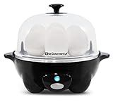 Elite Gourmet EGC-007B Rapid Egg Cooker, 7-Egg Poacher/Omelet Maker, Black