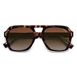SOJOS Retro Polarized Aviator Sunglasses Womens Mens Brown Tortoise/Brown