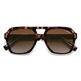 SOJOS Retro Polarized Aviator Sunglasses Womens Mens Brown Tortoise/Brown