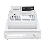 47 Keys Electronic Cash Register for Small Businesses, Electronic Pos System Cash Drawer with Anti-Slip Feet, Commercial Cash Register for Barcode Scanners, Small Ticket Printers, Electronic Scales